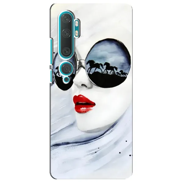 Чехол с рисунком «Любительница коней» для Xiaomi Mi Note 10 Чехол с рисунком «Любительница коней» для Xiaomi Mi Note 10