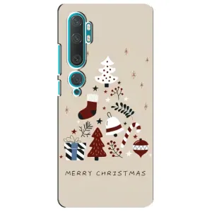 Чехол Санта Клаус для Xiaomi Mi Note 10 (Merry Christmas)