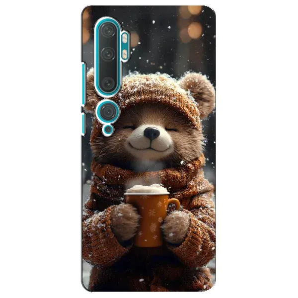 Чехол с рисунком «Медвежонок с кофе» для Xiaomi Mi Note 10 Чехол с рисунком «Медвежонок с кофе» для Xiaomi Mi Note 10