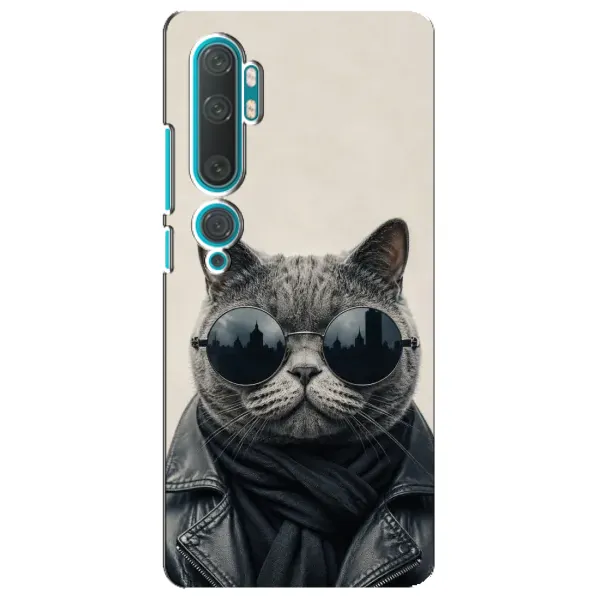 Чехол с рисунком «Модный кот» для Xiaomi Mi Note 10 Чехол с рисунком «Модный кот» для Xiaomi Mi Note 10