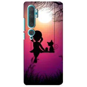 Дівчачий Чохол для Xiaomi Mi Note 10 (На гойдалці)