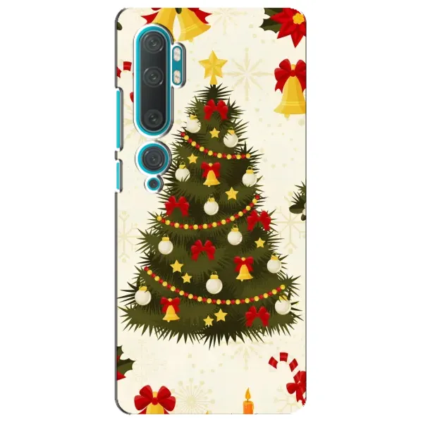 Чехол с рисунком «Новогодний принт» для Xiaomi Mi Note 10 Чехол с рисунком «Новогодний принт» для Xiaomi Mi Note 10