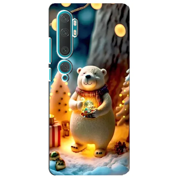 Чехол с рисунком «Новогодний ведмеженок» для Xiaomi Mi Note 10 Чехол с рисунком «Новогодний ведмеженок» для Xiaomi Mi Note 10