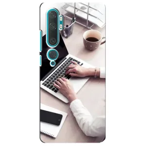 Силиконовый бампер (Работники) на Xiaomi Mi Note 10 (Офисный работник)