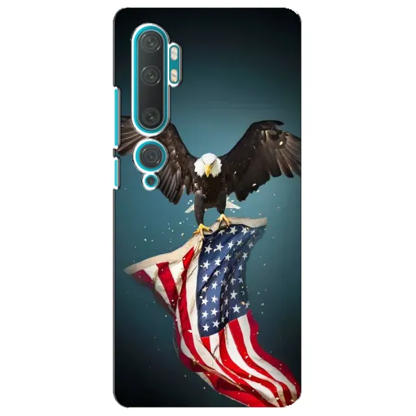 Чехол с рисунком «Орел и флаг» для Xiaomi Mi Note 10