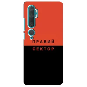 Чехлы УПА (Красно-Чёрный) на Xiaomi Mi Note 10 (Правый Серктор)