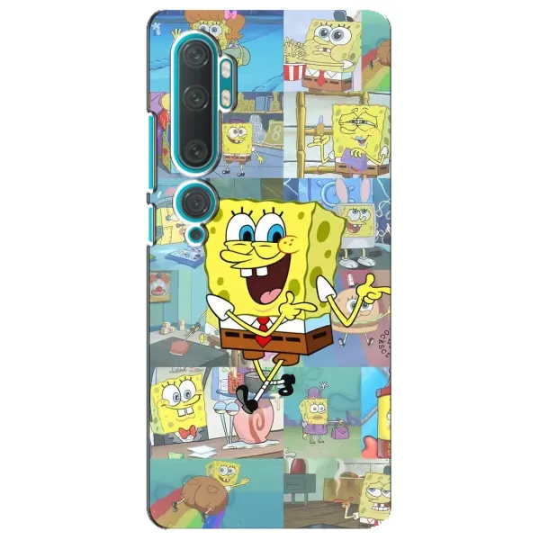 Чехол с рисунком «Радостный Спанч Боб» для Xiaomi Mi Note 10 Чехол с рисунком «Радостный Спанч Боб» для Xiaomi Mi Note 10