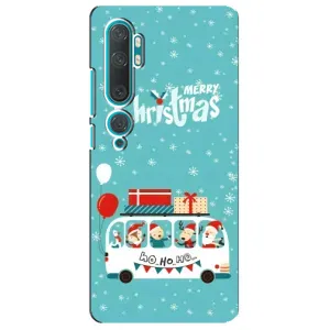 Силиконовый бампер на рождество для Xiaomi Mi Note 10 (Рождественское настроение)