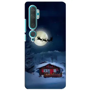 Чехол Санта Клаус для Xiaomi Mi Note 10 (Санта)