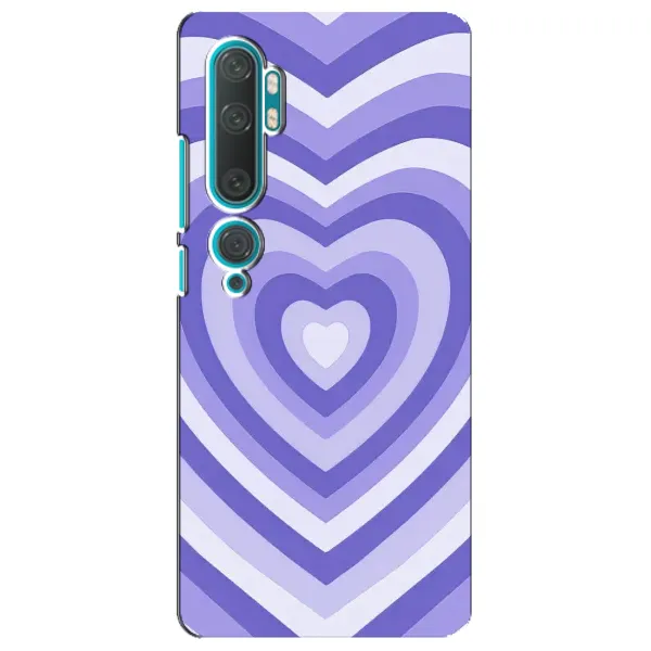 Чехол с рисунком «Сердце фиолет» для Xiaomi Mi Note 10 Чехол с рисунком «Сердце фиолет» для Xiaomi Mi Note 10
