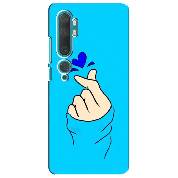 Чехол с рисунком «Сердце на синем» для Xiaomi Mi Note 10 Чехол с рисунком «Сердце на синем» для Xiaomi Mi Note 10