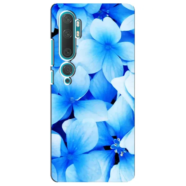 Чехол с рисунком «Синие цветы» для Xiaomi Mi Note 10 Чехол с рисунком «Синие цветы» для Xiaomi Mi Note 10
