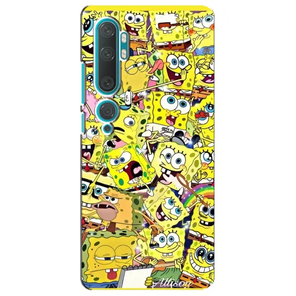 Чехол с рисунком «Спанч Боб Арт» для Xiaomi Mi Note 10 Чехол с рисунком «Спанч Боб Арт» для Xiaomi Mi Note 10