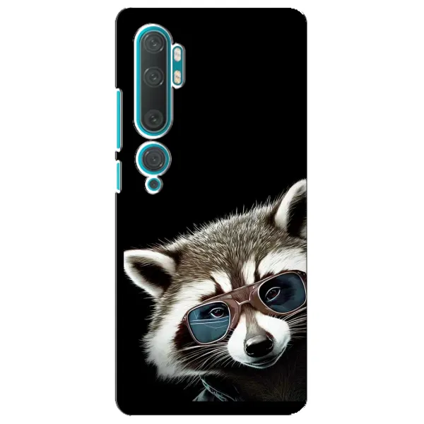 Чехол с рисунком «Стильный Енот» для Xiaomi Mi Note 10 Чехол с рисунком «Стильный Енот» для Xiaomi Mi Note 10