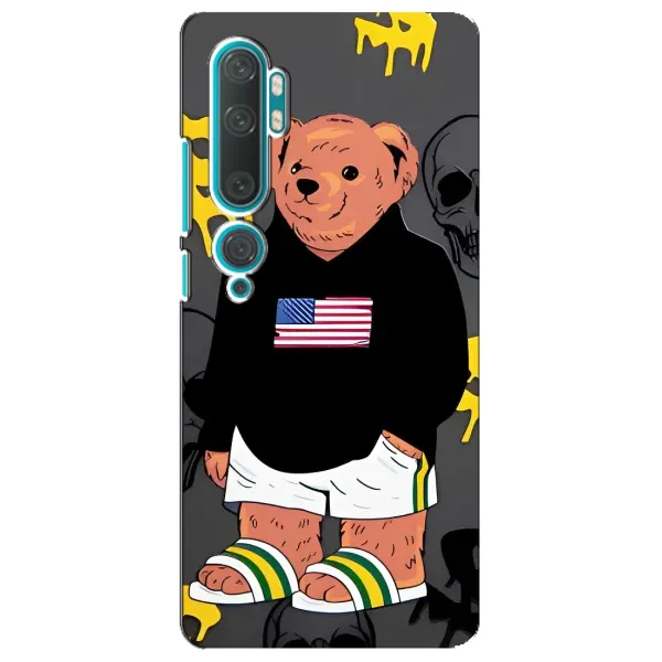 Чехол с рисунком «Teddy USA» для Xiaomi Mi Note 10 Чехол с рисунком «Teddy USA» для Xiaomi Mi Note 10