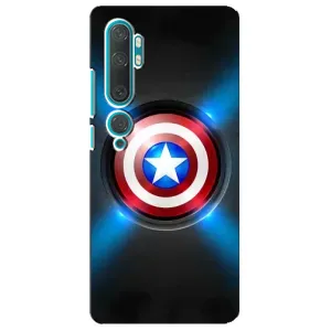 Чохол с Щітом Капітана Америки на Xiaomi Mi Note 10 (Яскраий Щит Капітана)