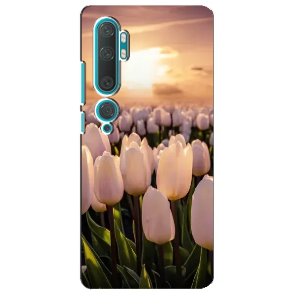 Чехол с рисунком «Закат с цветами» для Xiaomi Mi Note 10 Чехол с рисунком «Закат с цветами» для Xiaomi Mi Note 10