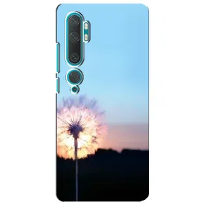 Силіконовий Чохол з кульбабками на Xiaomi Mi Note 10 (Захід з кульбабкою)