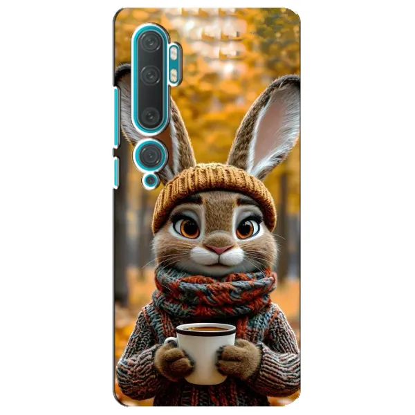 Чехол с рисунком «Зайчик с кофе» для Xiaomi Mi Note 10 Чехол с рисунком «Зайчик с кофе» для Xiaomi Mi Note 10