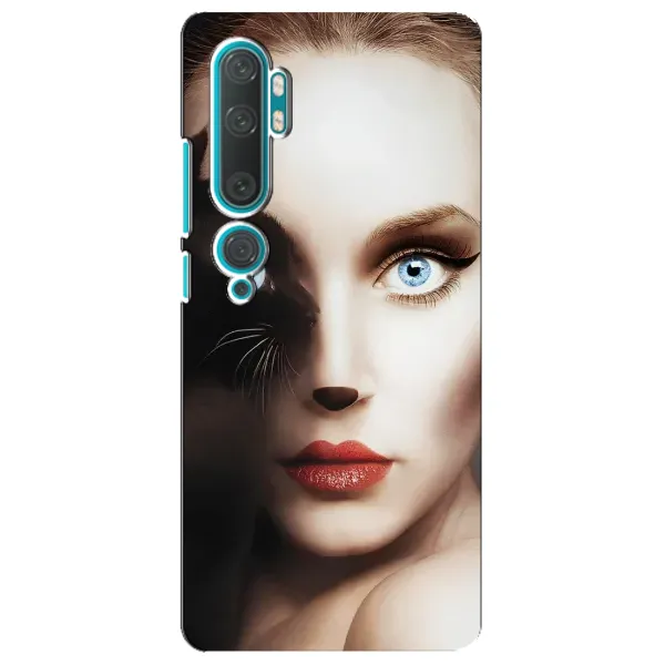 Чехол с рисунком «Женщина кошка» для Xiaomi Mi Note 10 Чехол с рисунком «Женщина кошка» для Xiaomi Mi Note 10