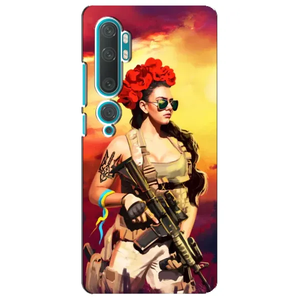 Чохол з малюнком «Жінка солдат» для Xiaomi Mi Note 10 Чохол з малюнком «Жінка солдат» для Xiaomi Mi Note 10