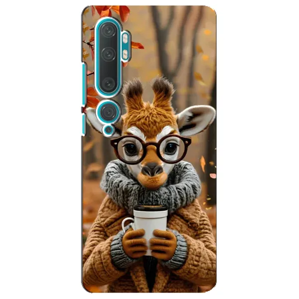 Чехол с рисунком «Жираф с кофе» для Xiaomi Mi Note 10 Чехол с рисунком «Жираф с кофе» для Xiaomi Mi Note 10