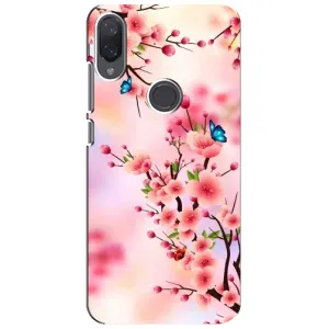Чехол с принтом САКУРЫ на Xiaomi Mi Play (Бабочки на сакуре)