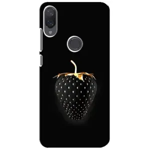 Чехол с изображением вкусной еды для Xiaomi Mi Play (Чёрная клубника)