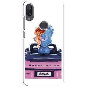 Силиконовый Чехол на Xiaomi Mi Play с картинкой Стильных Девушек (Девушка на машине)