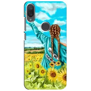 Чехол Стильные девушки на Xiaomi Mi Play (Девушка на поле)