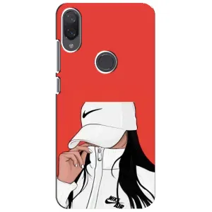Силиконовый Чехол на Xiaomi Mi Play с картинкой Стильных Девушек (Девушка Nike)