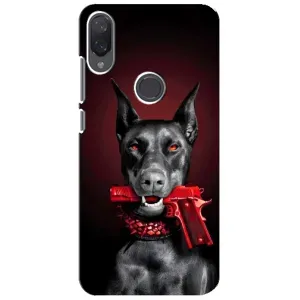 Чехол ДОБЕРМАН для Xiaomi Mi Play (Доберман злой)
