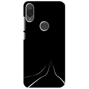 Чехол с картинками на черном фоне для Xiaomi Mi Play (Дорога)