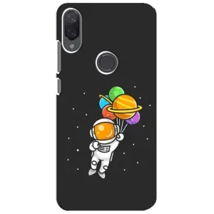 Силиконовый Чехол с принтом "Космонавты" на Xiaomi Mi Play (Космонавт с шариками)