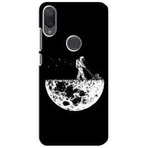 Силиконовый Чехол с принтом "Космонавты" на Xiaomi Mi Play (Космонавт)
