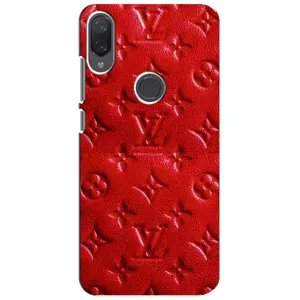 Текстурний Чохол Louis Vuitton для Редмі Мі Плей (Червоний ЛВ)