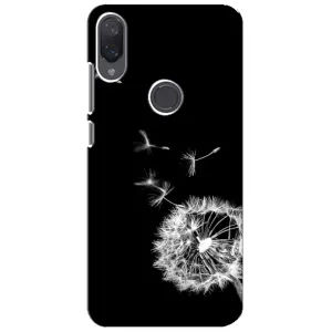 Силіконовий Чохол з кульбабками на Xiaomi Mi Play (Кульбабка на чорному)