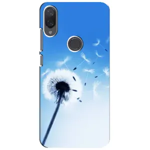 Силіконовий Чохол з кульбабками на Xiaomi Mi Play (Кульбабка на блакитному)