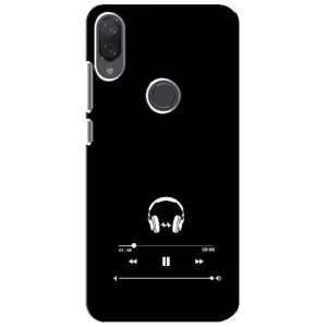 Чехол с картинками на черном фоне для Xiaomi Mi Play (Плеер)