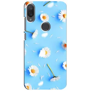 Чохол з Квітами для Xiaomi Mi Play (ромашки на блакитному)
