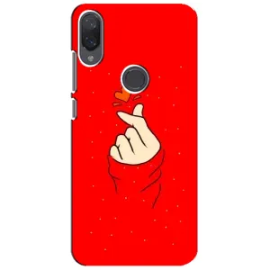 Чехлы (Знак сердечка) на Xiaomi Mi Play (Сердце на красном)