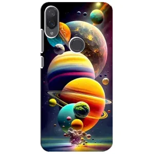 Чехол (ТПУ) с планетами на Xiaomi Mi Play (Солнечна система)