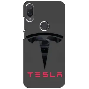 Силіконовий бампер з картинкою машини на Xiaomi Mi Play (Logo TESLA)
