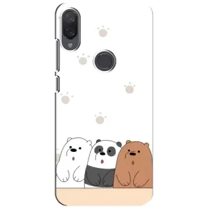 Чехлы с изображением разных животных для Xiaomi Mi Play (Удивленные медвеженки)
