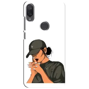 Силиконовый Чехол на Xiaomi Mi Play с картинкой Стильных Девушек (В зеленом)
