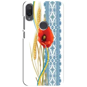 Силиконовый Чехол на Xiaomi Mi Play с картинкой Вышиванки (Вышиванка с цветком)
