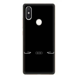Силиконовый бампер с картинкой машины на Xiaomi Mi8 Special Edition (Силует Audi)