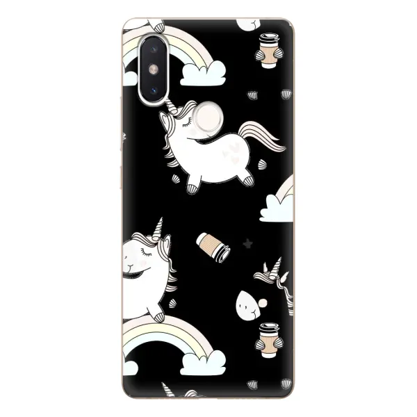 Чехол с рисунком «Единорог с кофе» для Xiaomi Mi 8 SE Чехол с рисунком «Единорог с кофе» для Xiaomi Mi 8 SE