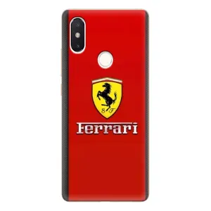 Силиконовый бампер с картинкой машины на Xiaomi Mi8 Special Edition (Ferrari Logo)