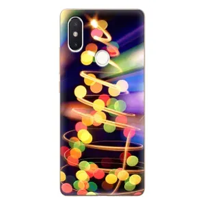Чохол новорічна ялинка на Xiaomi Mi8 Special Edition (Гірлянди)